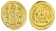 Solidus 639/641, Constantinopel, 5. Offizin, 10. Indiktion. Heraclius, Heraclius Constantin Und Heraclonas Stehen Nebene - Byzantinische Münzen