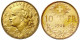 10 Franken Vreneli 1916 B. 3,23 G. 900/1000. Vorzüglich/Stempelglanz. Divo/Tobler 294. Friedberg 504. - Other & Unclassified