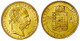 8 Forint/20 Francs 1880 KB. Für Ungarn. 6,45 G. 900/1000. Vorzüglich/Stempelglanz. Herinek 262. - Goldmünzen