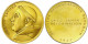Goldmedaille 1967, Sign. W. Auf 450 Jahre Reformation. 26,5 Mm, 15,06 G. (900/1000, Unpunziert) Prägefrisch - Other & Unclassified