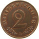 DRITTES REICH 2 PFENNIG 1939 B  #a063 0113 - 2 Reichspfennig