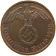 DRITTES REICH 2 PFENNIG 1939 B  #a063 0127 - 2 Reichspfennig