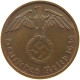 DRITTES REICH 2 PFENNIG 1939 B  #a063 0115 - 2 Reichspfennig