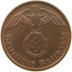 DRITTES REICH 2 PFENNIG 1939 B  #a063 0111 - 2 Reichspfennig