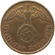 DRITTES REICH 2 PFENNIG 1938 J  #c083 0125 - 2 Reichspfennig