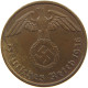 DRITTES REICH 2 PFENNIG 1938 A  #c082 0493 - 2 Reichspfennig