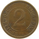 DRITTES REICH 2 PFENNIG 1936 D WEAK STRUCK #a074 0597 - 2 Reichspfennig