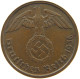 DRITTES REICH 2 PFENNIG 1936 D  #t114 1109 - 2 Reichspfennig