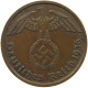 DRITTES REICH 2 PFENNIG 1936 D  #c082 0469 - 2 Reichspfennig