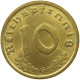 DRITTES REICH 10 PFENNIG 1938 G  #t145 0045 - 10 Reichspfennig