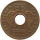 EAST AFRICA 5 CENTS 1956 Elizabeth II. (1952-2022) #c013 0047 - East Africa & Uganda Protectorates