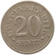 ESTONIA 20 SENTI 1935  #s021 0127 - Estland