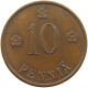 FINLAND 10 PENNIÄ 1927  #s076 0443 - Finlandia