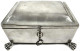 Rechteckige Silberdose Mit Löwenfüßen, Graviert 1826 Und 1856. Am Boden Herstellerpunze "W.H.", Nicht Identifizierte Stä - Pièces De Monnaie D'or