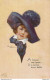 WIMBUSH ILLUSTRATEUR FEMME CHAPEAU CPA BON ETAT - Wimbush