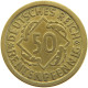 WEIMARER REPUBLIK 50 PFENNIG 1924 J  #c067 0377 - 50 Rentenpfennig & 50 Reichspfennig