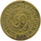 WEIMARER REPUBLIK 50 PFENNIG 1924 F  #a093 0825 - 50 Rentenpfennig & 50 Reichspfennig