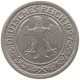 WEIMARER REPUBLIK 50 PFENNIG 1927 F  #s040 0405 - 50 Rentenpfennig & 50 Reichspfennig