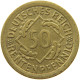 WEIMARER REPUBLIK 50 PFENNIG 1924 E  #t145 0029 - 50 Rentenpfennig & 50 Reichspfennig