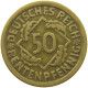 WEIMARER REPUBLIK 50 PFENNIG 1924 D  #c011 0787 - 50 Rentenpfennig & 50 Reichspfennig