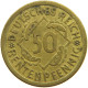 WEIMARER REPUBLIK 50 PFENNIG 1924 A  #a093 0843 - 50 Renten- & 50 Reichspfennig