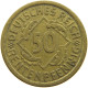 WEIMARER REPUBLIK 50 PFENNIG 1924 A  #a093 0845 - 50 Renten- & 50 Reichspfennig