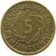 WEIMARER REPUBLIK 5 PFENNIG 1923 D  #a074 0557 - 5 Rentenpfennig & 5 Reichspfennig