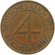 WEIMARER REPUBLIK 4 PFENNIG 1932 A  #a042 0293 - 4 Reichspfennig
