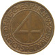 WEIMARER REPUBLIK 4 PFENNIG 1932 A  #a010 0629 - 4 Reichspfennig