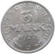 WEIMARER REPUBLIK 3 MARK 1922 J  #a051 0467 - 3 Mark & 3 Reichsmark