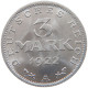 WEIMARER REPUBLIK 3 MARK 1922 A  #s019 0115 - 3 Mark & 3 Reichsmark