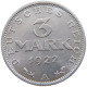 WEIMARER REPUBLIK 3 MARK 1922 A  #a070 0557 - 3 Mark & 3 Reichsmark