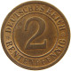 WEIMARER REPUBLIK 2 PFENNIG 1924 NO LETTER MINTING ERROR #c062 0221 - 2 Renten- & 2 Reichspfennig