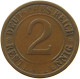 WEIMARER REPUBLIK 2 PFENNIG 1924 E SLIGHTLY OFF-CENTER #a095 0593 - 2 Rentenpfennig & 2 Reichspfennig