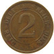 WEIMARER REPUBLIK 2 PFENNIG 1924 D WEAK STRUCK #a074 0617 - 2 Rentenpfennig & 2 Reichspfennig