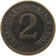 WEIMARER REPUBLIK 2 PFENNIG 1923 G  #a074 0633 - 2 Rentenpfennig & 2 Reichspfennig