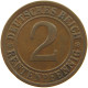 WEIMARER REPUBLIK 2 PFENNIG 1923 D EDGE ERROR #a074 0599 - 2 Rentenpfennig & 2 Reichspfennig