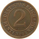 WEIMARER REPUBLIK 2 PFENNIG 1923 A EDGE ERROR #a074 0595 - 2 Rentenpfennig & 2 Reichspfennig