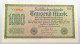 WEIMARER REPUBLIK 1000 MARK 1922  #alb052 0371 - 1000 Mark