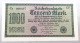 WEIMARER REPUBLIK 1000 MARK 1922  #alb052 0345 - 1.000 Mark