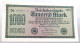 WEIMARER REPUBLIK 1000 MARK 1922  #alb052 0335 - 1000 Mark