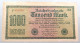 WEIMARER REPUBLIK 1000 MARK 1922  #alb052 0287 - 1.000 Mark