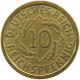 WEIMARER REPUBLIK 10 PFENNIG 1933 J  #a074 0271 - 10 Rentenpfennig & 10 Reichspfennig