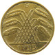 WEIMARER REPUBLIK 10 PFENNIG 1933 G  #a049 0415 - 10 Rentenpfennig & 10 Reichspfennig