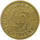 WEIMARER REPUBLIK 10 PFENNIG 1930 G  #a065 0003 - 10 Renten- & 10 Reichspfennig