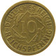 WEIMARER REPUBLIK 10 PFENNIG 1929 J OFF-CENTER #a054 0933 - 10 Renten- & 10 Reichspfennig