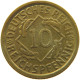 WEIMARER REPUBLIK 10 PFENNIG 1929 E  #a054 0609 - 10 Renten- & 10 Reichspfennig