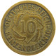 WEIMARER REPUBLIK 10 PFENNIG 1924 F WEAK STRUCK #a064 1027 - 10 Renten- & 10 Reichspfennig