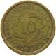 WEIMARER REPUBLIK 10 PFENNIG 1925 A WEAK STRUCK A #s068 0005 - 10 Rentenpfennig & 10 Reichspfennig