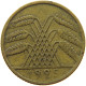 WEIMARER REPUBLIK 10 PFENNIG 1925 A WEAK STRUCK A #s068 0005 - 10 Renten- & 10 Reichspfennig